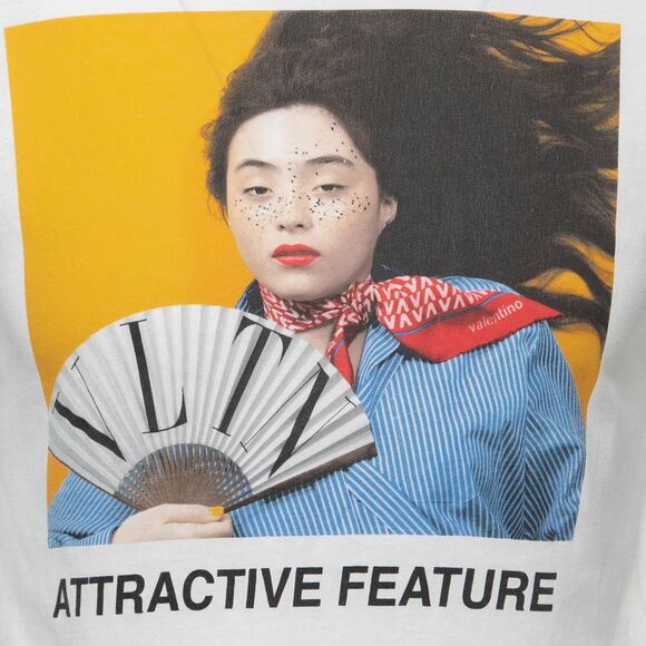 Valentino X Izumi Miyazaki White Printed Cotton Crew Neck T-Shirt XS
